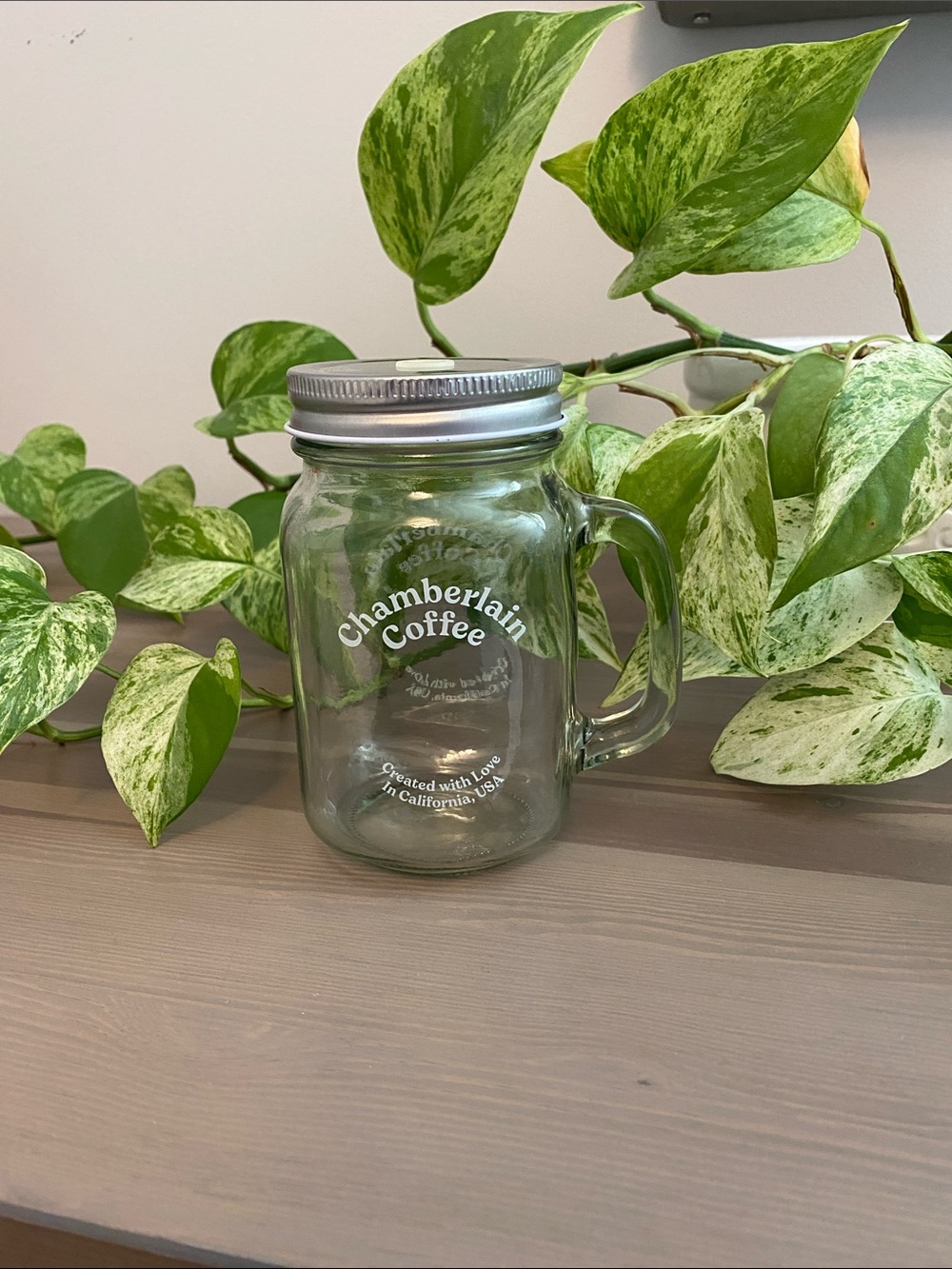 Chamberlain Coffee Mason Jar Mug with Lid